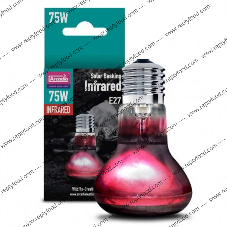 ARCADIA BASKING SOLAR INFRARED 75W - LAMPADA ROSSA RISCALDANTE