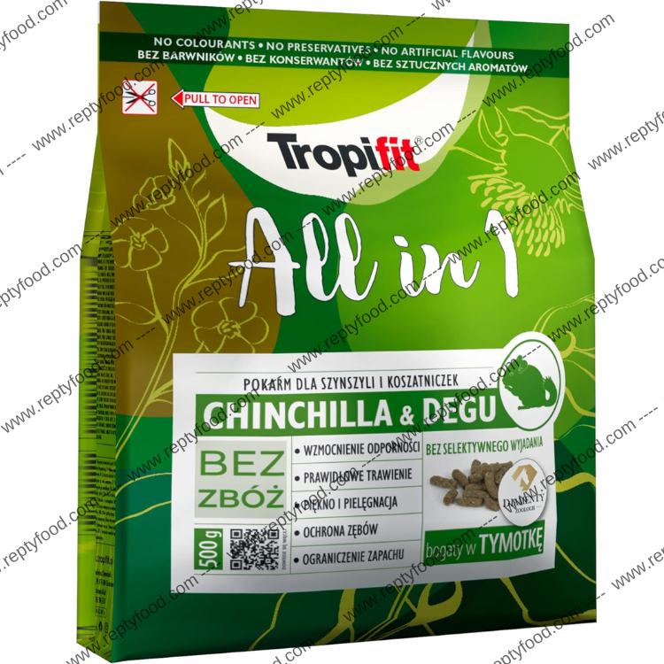 TROPIFIT CINCILLA' E DEGU ALL IN 1 - ALIMENTO ESTRUSO PER CINCILLA'