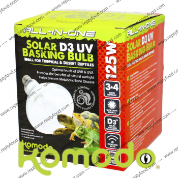 KOMODO SOLAR D3 UV BASKING 125 W - LAMAPDA A VAPORI DI MERCURIO