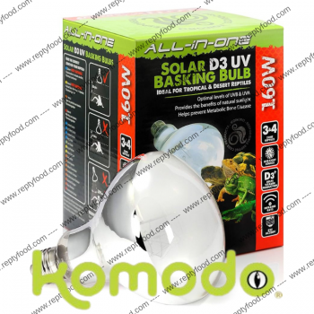 KOMODO SOLAR D3 UV BASKING 160 W - LAMAPDA A VAPORI DI MERCURIO