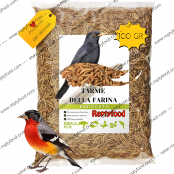 TARME DELLA FARINA ESSICCATE 100GR - INSETTI DA PASTO
