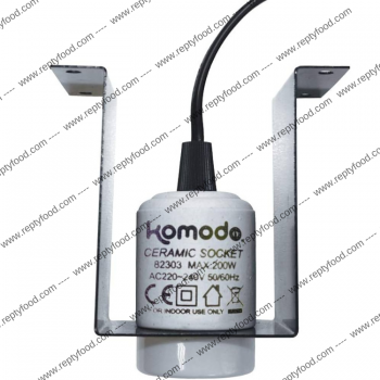KOMODO CERAMIC LAMP FIXTURE - STAFFA CON PORTALAMPADA
