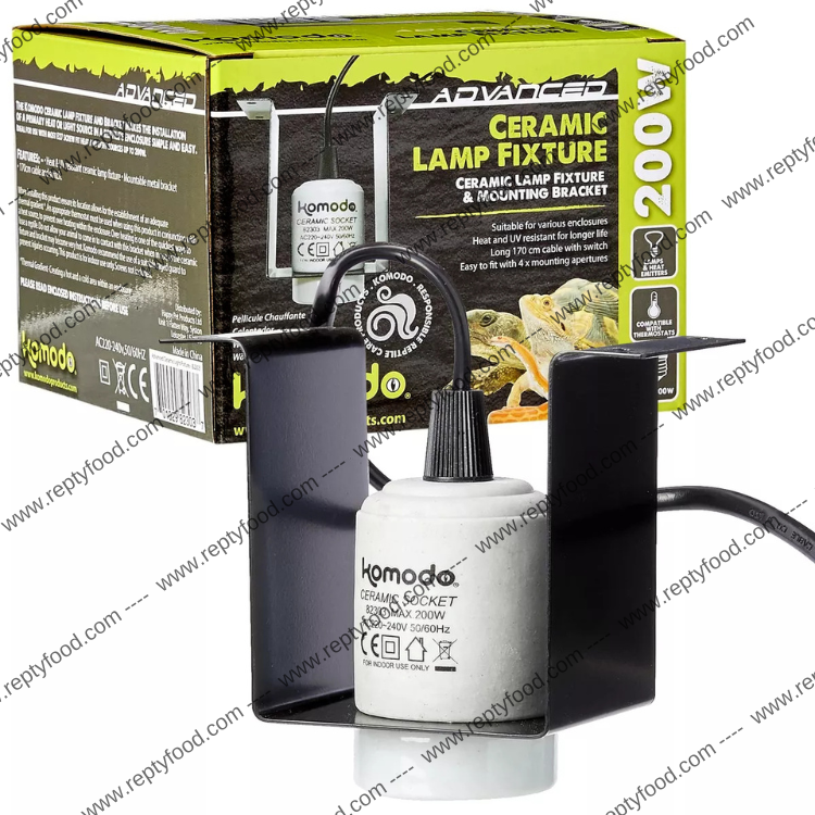 KOMODO CERAMIC LAMP FIXTURE - STAFFA CON PORTALAMPADA