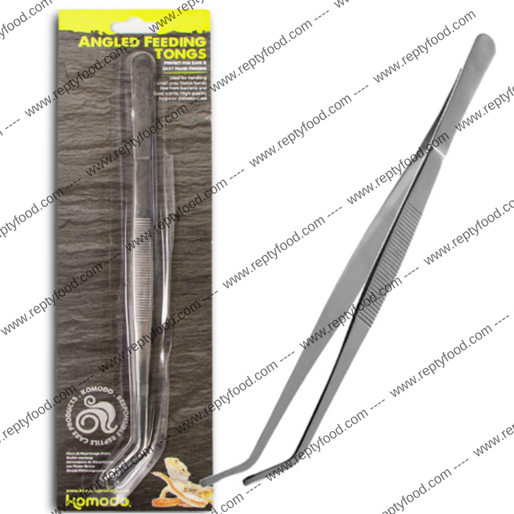 KOMODO FEEDING TONGS ANGLED - PINZE ANGOLARI 25 CM
