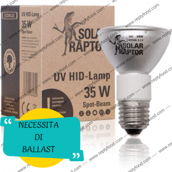 SOLAR RAPTOR HID 35W - LAMPADA SPOT + UVA/UVB