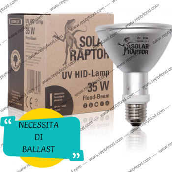 SOLAR RAPTOR HID 35W FLOOD - LAMPADA RISCALDANTE + UVA/UVB