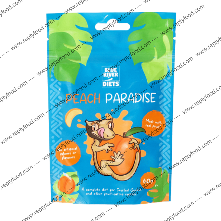 BLUE RIVER DIETS - PEACH PARADISE - ALIMENTO COMPLETO PER GECHI CRESTATI