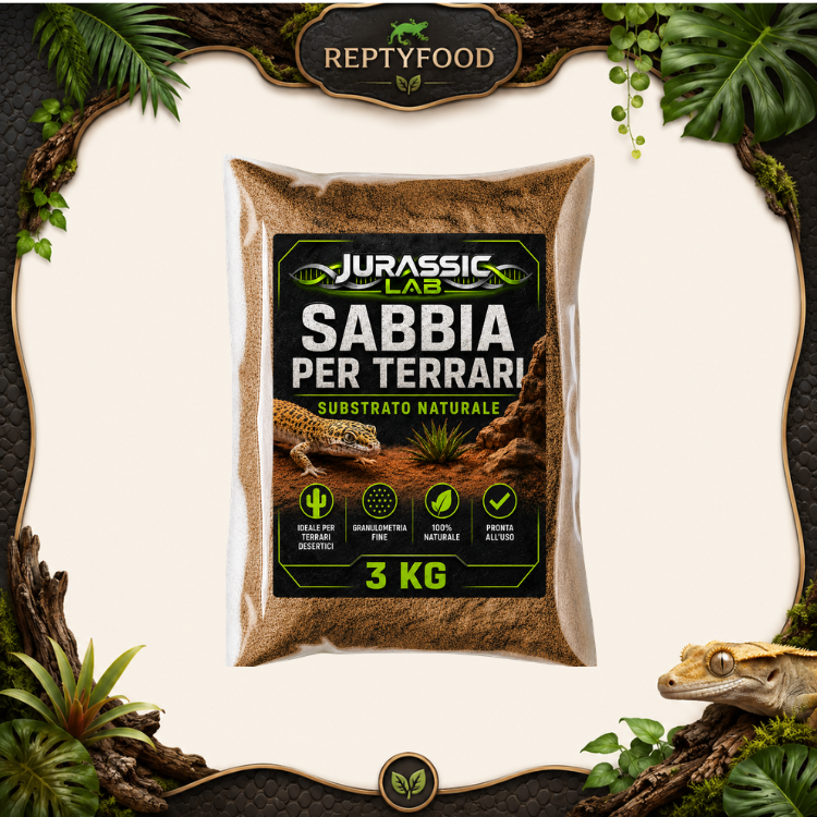 JURASSIC LAB SABBIA DESERT BROWN  - SABBIA PER TERRARI