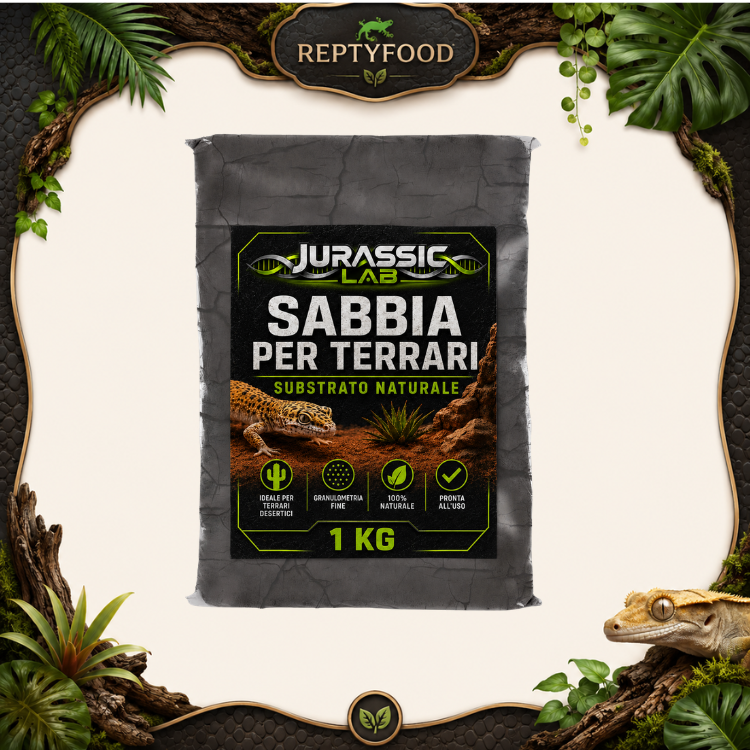 JURASSIC LAB ARGILLA NERA - SABBIA PER TERRARI