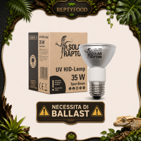 SOLAR RAPTOR HID 35W SPOT - LAMPADA RISCALDANTE + UVA/UVB