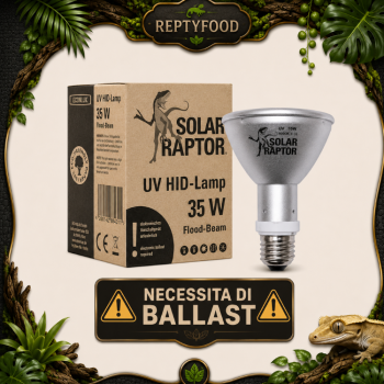 SOLAR RAPTOR HID 35W SPOT - LAMPADA RISCALDANTE + UVA/UVB