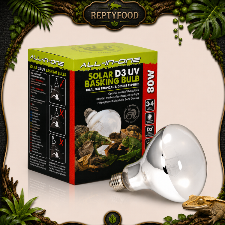 KOMODO SOLAR D3 UV BASKING 80 W - LAMAPDA A VAPORI DI MERCURIO