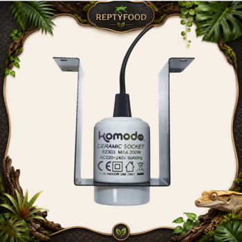 KOMODO CERAMIC LAMP FIXTURE - STAFFA CON PORTALAMPADA