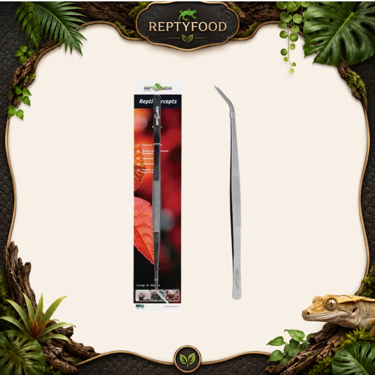 REPTIZOO PINZA CURVA 25 CM