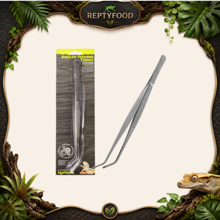 KOMODO FEEDING TONGS ANGLED - PINZE ANGOLARI 25 CM