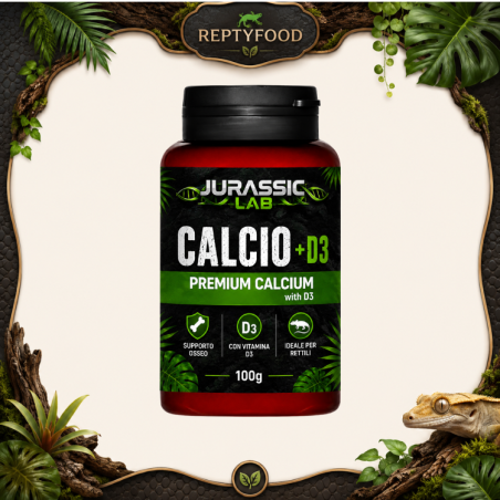 JURASSIC LAB CALCIO D3 PER RETTILI