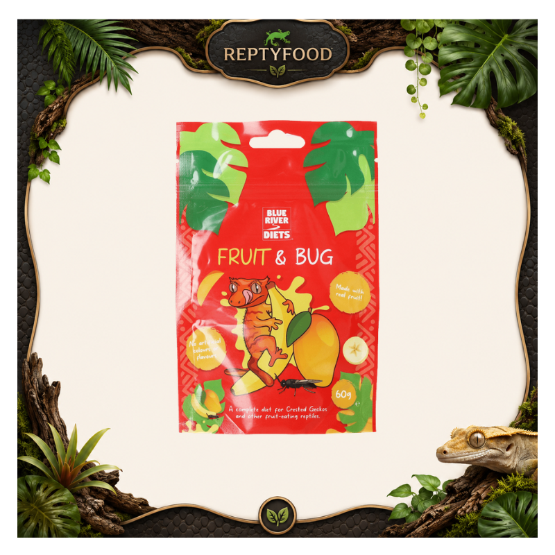 BLUE RIVER DIETS - FRUIT E BUGS - ALIMENTO COMPLETO PER GECHI CRESTATI