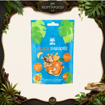 BLUE RIVER DIETS - PEACH PARADISE - ALIMENTO COMPLETO PER GECHI CRESTATI