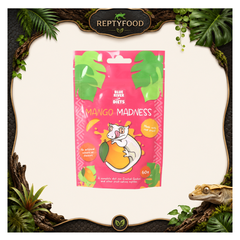 BLUE RIVER DIETS - MANGO  - ALIMENTO COMPLETO PER GECHI CRESTATI