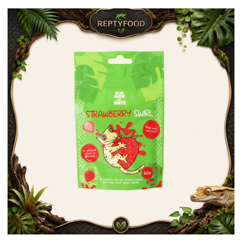 BLUE RIVER DIETS - STRAWBERRY  - ALIMENTO COMPLETO PER GECHI CRESTATI