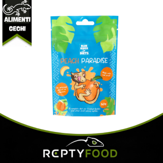 BLUE RIVER DIETS - PEACH PARADISE - ALIMENTO COMPLETO PER GECHI CRESTATI