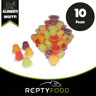 10 JELLY DI FRUTTA MIX - GELATINE DI FRUTTA PER ANIMALI