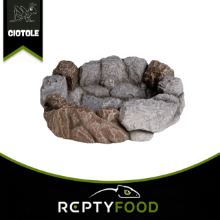 JURASSIC LAB  STONE BOWL L - CIOTOLA FINTA ROCCIA