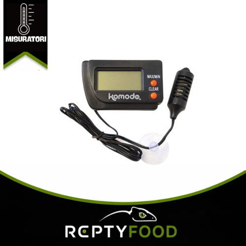 KOMODO IGROMETRO DIGITALE – MISURATORE DI UMIDITÀ CON SONDA KOMODO IGROMETRO DIGITALE – MISURATORE DI UMIDITÀ CON SONDA