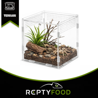 JURASSIC LAB MICROAIR HAB – TERRARIO ACRILICO CUBICO 15 × 15 × 15 CM JURASSIC LAB MICROAIR HAB – TERRARIO ACRILICO CUBICO 15 × 15 × 15 CM
