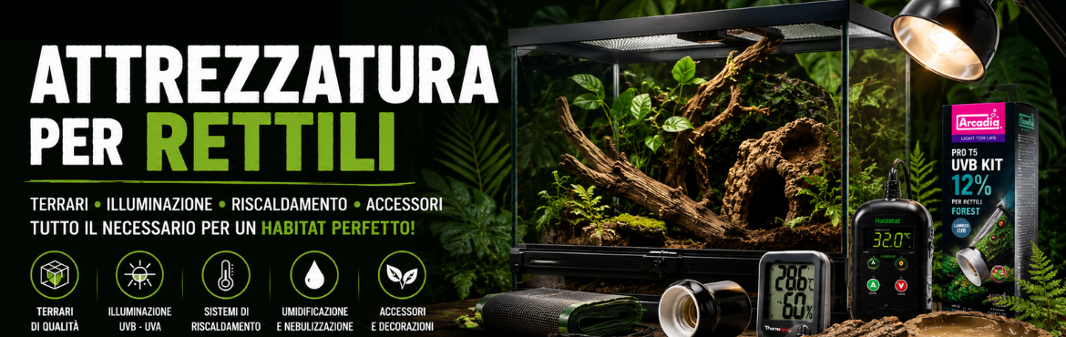 Attrezzatura per Rettili | Terrari e Accessori | ReptyFood