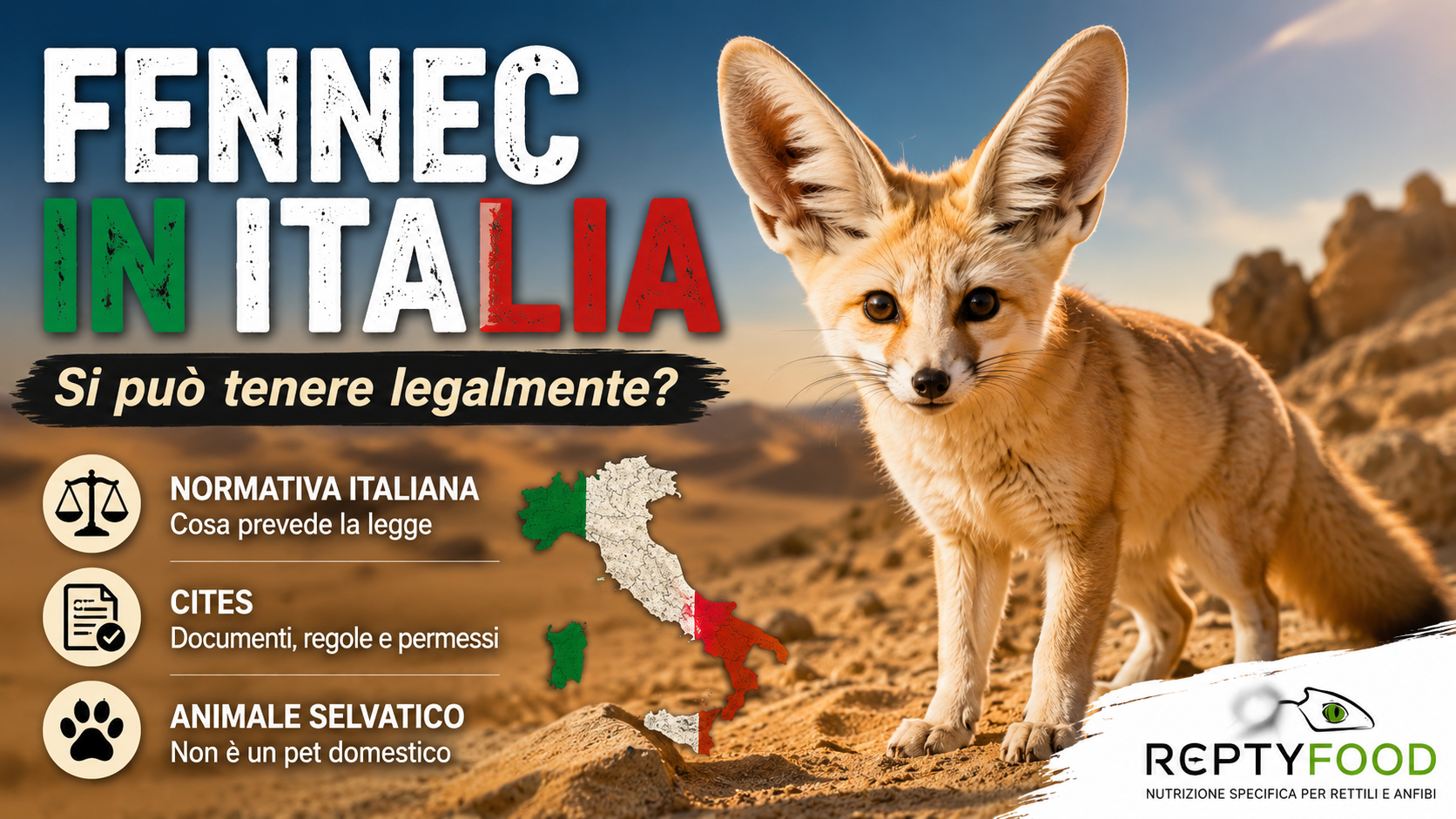 Fennec in Italia: si può tenere legalmente? Normativa, CITES e cosa sapere