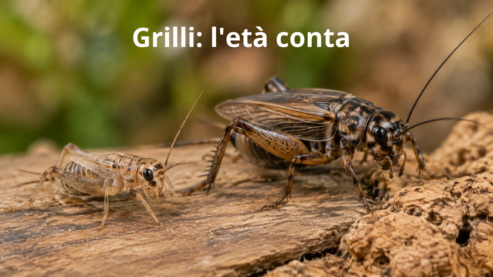 Grilli per rettili: meglio adulti o subadulti? Lo studio